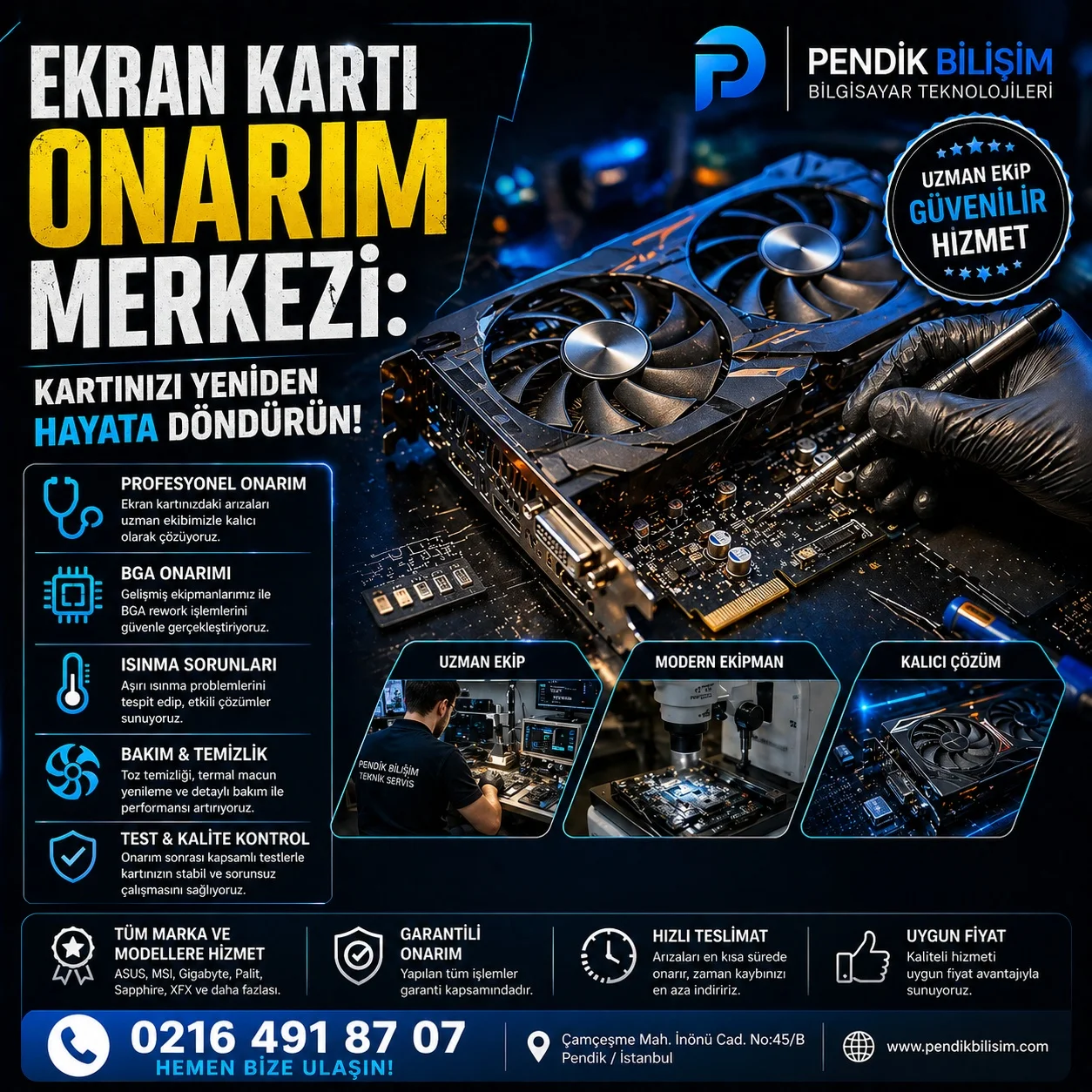 Ekran Kartı Onarım Merkezi: Kartınızı Yeniden Hayata Döndürün!