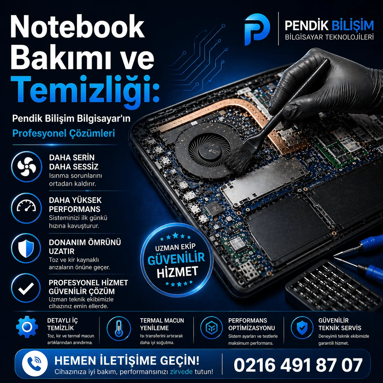 Notebook Bakımı ve Temizliği: Pendik Bilişim Bilgisayar'ın Profesyonel Çözümleri