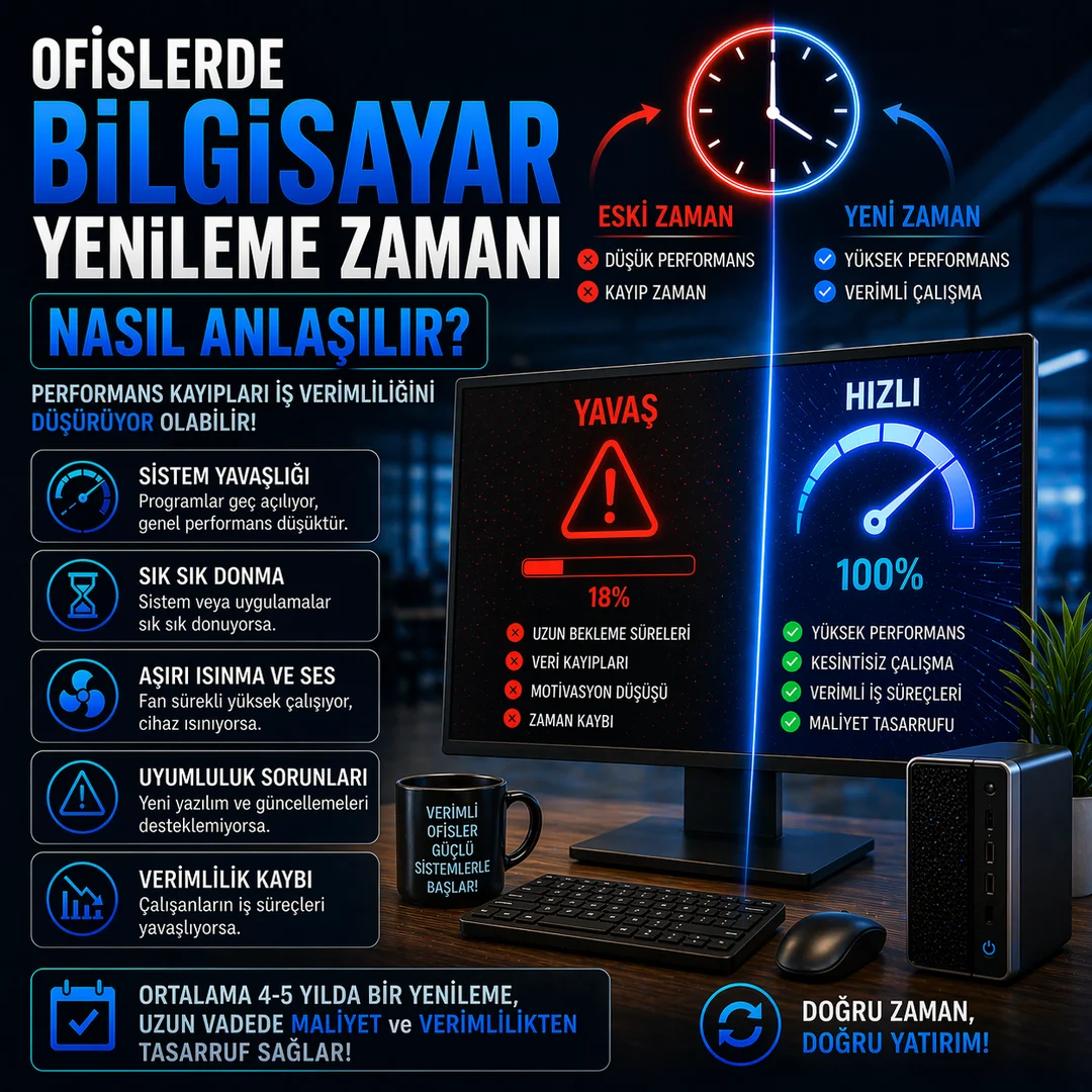 Ofislerde Bilgisayar Yenileme Zamanı Nasıl Anlaşılır
