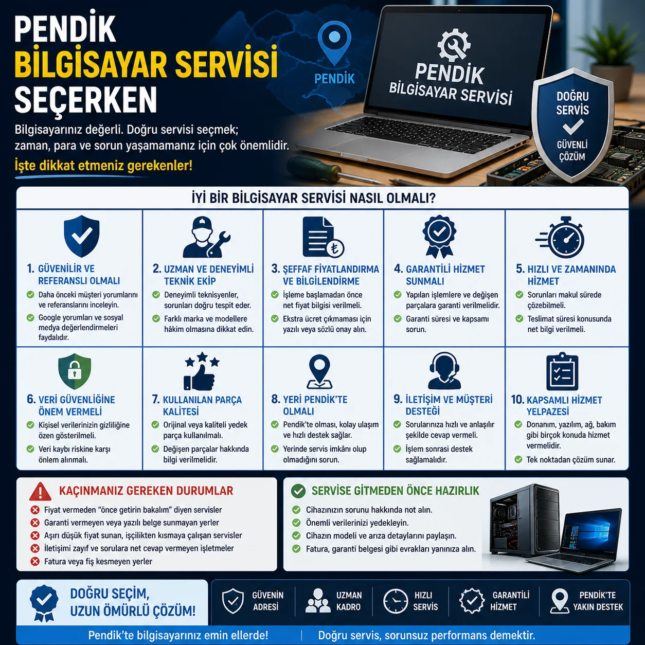 Pendik Bilgisayar Servisi Seçerken