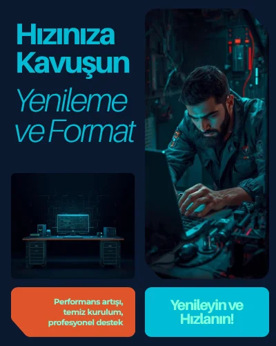 İlk Günkü Hızına Kavuşun: Profesyonel Sistem Yenileme ve Format