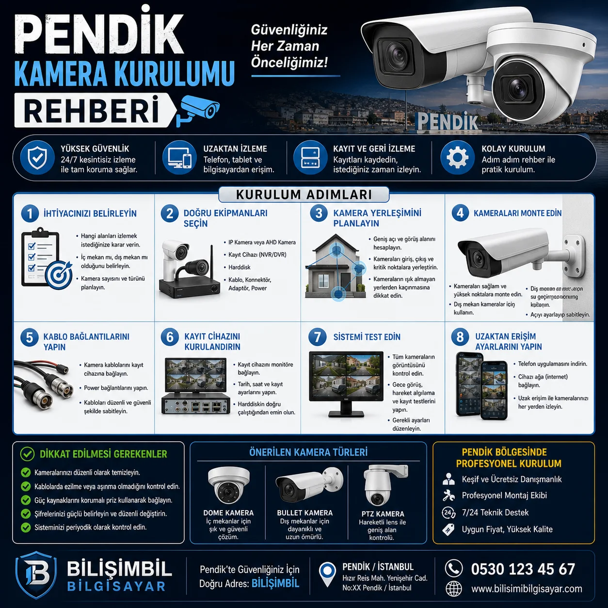 Pendik Kamera Kurulumu Rehberi