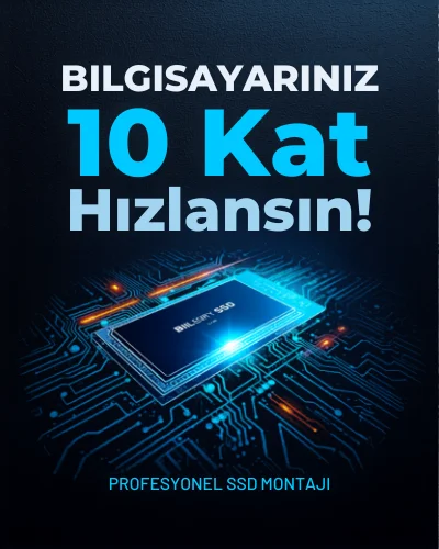 Bilgisayarınız 10 Kat Hızlansın! Profesyonel SSD Montajı
