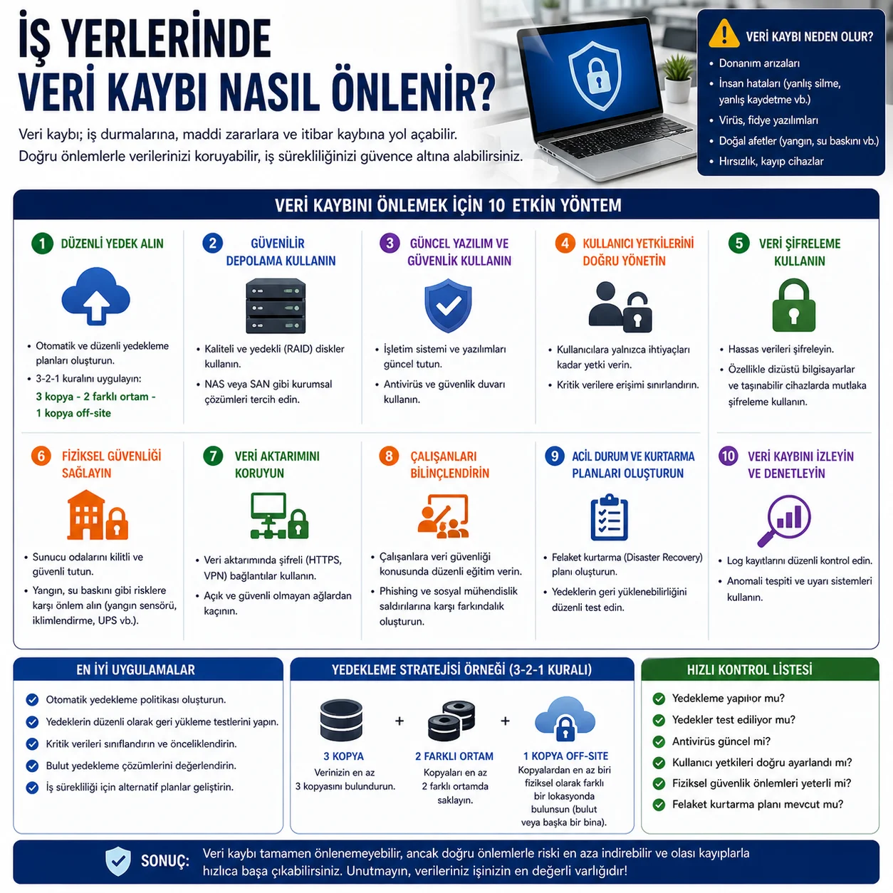 İş Yerlerinde Veri Kaybı Nasıl Önlenir